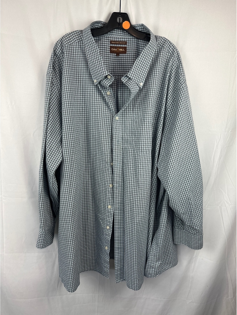 Oak Hill Men's Wrinkle Free Cool & Dry 5XL Button-Down Shirt